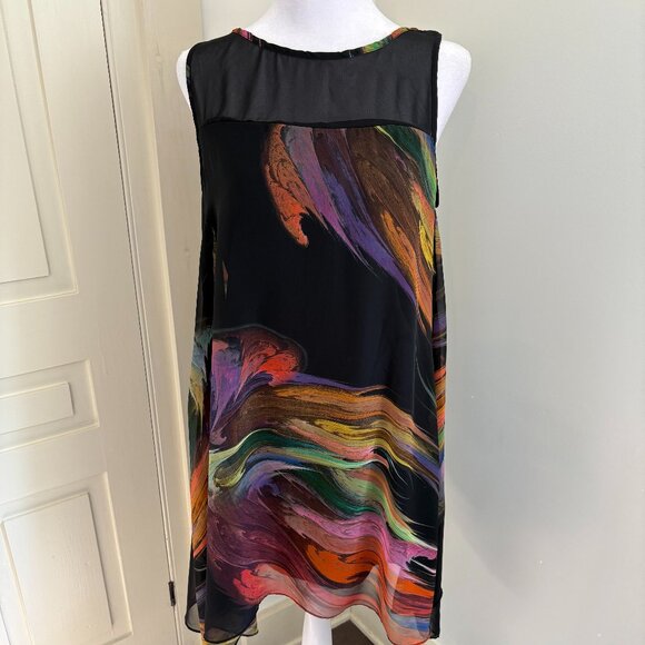 Chiffon Cocktail Dress, Signature by Robbie Bee, Size 8 Petite - Picture 1 of 12